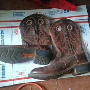 Ariat Brown Western Boots Size Euro 40 Uk 6.5